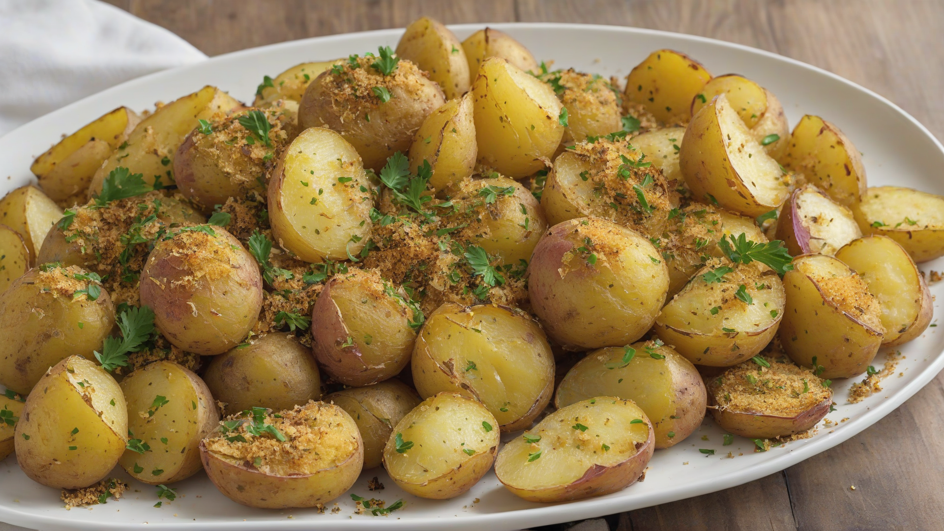 patate al forno con pangrattato